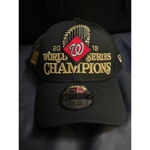 NEW New Era 39Thirty Washington Nationals 2019 World Series Champions Hat Cap‎